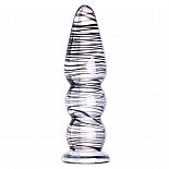 <strong>Анальный стимулятор прозрачный с черными переплетениями GD034</strong> <br />
<div class="charTableblock"> </div> Анальный стимулятор прозрачный с черными переплетениями GD034