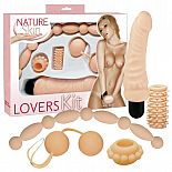 <strong>Эротический набор Nature Skin Lovers Kit</strong> <br />
Набор интим-игрушек из 5 предметов из супер-реалистичного материала кибер-кожи: вибратор реалистичной формы, анальный стимулятор - цепочка шариков, насадка на мужской половой орган с мягкими шипами для стимуляции. <div class="charTableblock"> </div> Эротический набор Nature Skin Lovers Kit
Набор интим-игрушек из 5 предметов из супер-реалистичного материала кибер-кожи: вибратор реалистичной формы, анальный стимулятор - цепочка шариков, насадка на мужской половой орган с мягкими шипами для стимуляции.