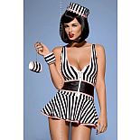 <strong>Игровой костюм заключенной Prisoner </strong> <br />
Игровой костюм заключенной выполнен из ткани с оригинальной расцветкой в стиле тюремной формы. <div class="charTableblock"><div><span>Размер</span>: S (42-44); M (44-46)</div><div><span>Производитель</span>: Obsessive, Польша</div></div> Игровой костюм заключенной Prisoner
Игровой костюм заключенной выполнен из ткани с оригинальной расцветкой в стиле тюремной формы.