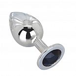 <strong>Большой стальной плаг с черным кристаллом Black Rave - 9,5 см.</strong> <br />
Гладкий большой плаг из отполированной до блеска стали с кристаллом иссиня-черного цвета в основании. <div class="charTableblock"><div><span>Длина, см</span>: 9.50</div><div><span>Диаметр, см</span>: 3,5</div><div><span>Материал</span>: металл</div><div><span>Цвет</span>: другой</div><div><span>Особенности</span>: пробка; ювелирка</div><div><span>Особенности</span>: без вибрации; гладкая</div><div><span>Длина, см</span>: 9-12</div><div><span>Диаметр, см</span>: 3</div><div><span>Цвет кристалла</span>: черный</div></div> Большой стальной плаг с черным кристаллом Black Rave - 9,5 см.
Гладкий большой плаг из отполированной до блеска стали с кристаллом иссиня-черного цвета в основании.