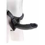 <strong>Страпон Harness со съемной чёрной насадкой King Cock 9 - 23 см.</strong> <br />
Страпон Strap-on Harness Cock - универсальные трусы + реалистичная насадка. <div class="charTableblock"><div><span>Длина, см</span>: 23.00</div><div><span>Диаметр, см</span>: 5.00</div><div><span>Длина, см</span>: 21-24</div><div><span>Диаметр, см</span>: 5</div><div><span>Материал</span>: ПВХ (PVC)</div><div><span>Цвет</span>: черный</div><div><span>Особенности</span>: комплект; harness</div></div> Страпон Harness со съемной чёрной насадкой King Cock 9 - 23 см.
Страпон Strap-on Harness Cock - универсальные трусы + реалистичная насадка.