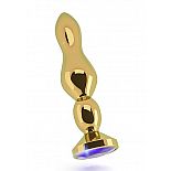 <strong>Анальная пробка 4,8"" R4 RICH Gold/Purple Sapphire SH-RIC004GLD</strong> <br />
<div class="charTableblock"><div><span>Длина, см</span>: 14</div><div><span>Диаметр, см</span>: 3,3</div><div><span>Материал</span>: металл</div><div><span>Цвет</span>: другой</div><div><span>Особенности</span>: пробка; ювелирка</div><div><span>Особенности</span>: без вибрации; ребристая</div><div><span>Длина, см</span>: 13-16</div><div><span>Диаметр, см</span>: 3</div><div><span>Цвет кристалла</span>: голубой/синий/фиолетоый</div></div> Анальная пробка 4,8"" R4 RICH Gold/Purple Sapphire SH-RIC004GLD