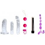 <strong>Набор для любовных игр Fantasy Kit из 7 предметов</strong> <br />
Набор для любовных игр Fantasy Kit из 7 предметов: вибратор, вагинальные шарики, 3 насадки, эрекционное кольцо с вибрацией, анальная цепочка. <div class="charTableblock"> </div> Набор для любовных игр Fantasy Kit из 7 предметов
Набор для любовных игр Fantasy Kit из 7 предметов: вибратор, вагинальные шарики, 3 насадки, эрекционное кольцо с вибрацией, анальная цепочка.