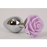 <strong>Анальная пробка металл 2,8х7,6 см с розой сиреневая 47184-MM</strong> <br />
<div class="charTableblock"><div><span>Длина, см</span>: 7.6</div><div><span>Диаметр, см</span>: 2.8</div><div><span>Материал</span>: металл</div><div><span>Цвет</span>: другой</div><div><span>Особенности</span>: пробка; ювелирка</div><div><span>Особенности</span>: без вибрации; гладкая</div><div><span>Длина, см</span>: 5-8</div><div><span>Диаметр, см</span>: 2</div><div><span>Цвет кристалла</span>: голубой/синий/фиолетоый</div></div> Анальная пробка металл 2,8х7,6 см с розой сиреневая 47184-MM