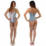 <strong>Комплект из бюстье с кружевной вставкой спереди и трусиков</strong> <br />
Бюстье с нежным кружевом. <div class="charTableblock"><div><span>Размер</span>: M (44-46); L (46-48); XL (48-50)</div><div><span>Цвет</span>: другой</div><div><span>Производитель</span>: Seven`til Midnight, США</div><div><span>В наличии</span>: L, серый; M, серый; XL, серый</div></div> Комплект из бюстье с кружевной вставкой спереди и трусиков
Бюстье с нежным кружевом.