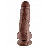 <strong>Коричневый фаллоимитатор 8  Cock with Balls - 21,3 см.</strong> <br />
Одного взгляда на этот податливый фаллос достаточно, чтобы распалиться сексуальным желанием. <div class="charTableblock"><div><span>Длина, см</span>: 21.3</div><div><span>Диаметр, см</span>: 5.9</div><div><span>Материал</span>: ПВХ (PVC)</div><div><span>Цвет</span>: мулат</div><div><span>Особенности</span>: на присоске; с мошонкой</div><div><span>Длина, см</span>: 21-24</div><div><span>Диаметр, см</span>: 5</div><div><span>Производитель</span>: PipeDream, США</div></div> Коричневый фаллоимитатор 8  Cock with Balls - 21,3 см. 
Одного взгляда на этот податливый фаллос достаточно, чтобы распалиться сексуальным желанием.