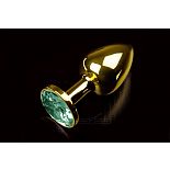 <strong>Маленькая золотистая анальная пробка с круглым кончиком и изумрудным кристаллом - 7 см.</strong> <br />
Абсолютно безопасная анальная пробка с закругленным кончиком и прекрасным анатомическим дизайном. <div class="charTableblock"><div><span>Длина, см</span>: 7</div><div><span>Диаметр, см</span>: 3</div><div><span>Материал</span>: металл</div><div><span>Цвет</span>: другой</div><div><span>Особенности</span>: пробка; ювелирка</div><div><span>Особенности</span>: без вибрации; гладкая</div><div><span>Длина, см</span>: 5-8</div><div><span>Диаметр, см</span>: 3</div><div><span>Цвет кристалла</span>: зеленый/салатовый</div></div> Маленькая золотистая анальная пробка с круглым кончиком и изумрудным кристаллом - 7 см.
Абсолютно безопасная анальная пробка с закругленным кончиком и прекрасным анатомическим дизайном.