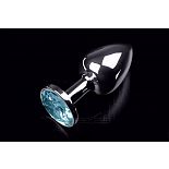 <strong>Маленькая серебристая анальная пробка с круглым кончиком и голубым кристаллом - 7 см.</strong> <br />
Идеально комфортная анальная пробка с закругленным кончиком и прекрасным анатомическим дизайном. <div class="charTableblock"><div><span>Длина, см</span>: 7</div><div><span>Диаметр, см</span>: 3</div><div><span>Материал</span>: металл</div><div><span>Цвет</span>: другой</div><div><span>Особенности</span>: пробка; ювелирка</div><div><span>Особенности</span>: без вибрации; гладкая</div><div><span>Длина, см</span>: 5-8</div><div><span>Диаметр, см</span>: 3</div><div><span>Цвет кристалла</span>: голубой/синий/фиолетоый</div></div> Маленькая серебристая анальная пробка с круглым кончиком и голубым кристаллом - 7 см.
Идеально комфортная анальная пробка с закругленным кончиком и прекрасным анатомическим дизайном.