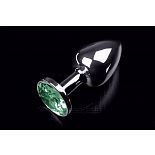 <strong>Маленькая серебристая анальная пробка с круглым кончиком и изумрудным кристаллом - 7 см.</strong> <br />
Идеально комфортная анальная пробка с закругленным кончиком и прекрасным анатомическим дизайном. <div class="charTableblock"><div><span>Длина, см</span>: 7</div><div><span>Диаметр, см</span>: 3</div><div><span>Материал</span>: металл</div><div><span>Цвет</span>: другой</div><div><span>Особенности</span>: пробка; ювелирка</div><div><span>Особенности</span>: без вибрации; гладкая</div><div><span>Длина, см</span>: 5-8</div><div><span>Диаметр, см</span>: 3</div><div><span>Цвет кристалла</span>: зеленый/салатовый</div></div> Маленькая серебристая анальная пробка с круглым кончиком и изумрудным кристаллом - 7 см.
Идеально комфортная анальная пробка с закругленным кончиком и прекрасным анатомическим дизайном.