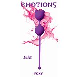 <strong>Вагинальные шарики Emotions Foxy Purple 4001-01Lola</strong> <br />
"Вагинальные шарики Foxy легко и приятно использовать для интенсивной тренировки влагалища и массажа внутренних областей малого таза. <div class="charTableblock"> </div> Вагинальные шарики Emotions Foxy Purple 4001-01Lola
"Вагинальные шарики Foxy легко и приятно использовать для интенсивной тренировки влагалища и массажа внутренних областей малого таза.