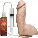 <strong>Фаллоимитатор с имитацией семяизвержения The Amazing Squirting Realistic Cock - 18,8 см.</strong> <br />
Этот фаллоимитатор на присоске даст фору многим своим конкурентам. <div class="charTableblock"><div><span>Длина, см</span>: 18.80</div><div><span>Диаметр, см</span>: 4.60</div><div><span>Материал</span>: ПВХ (PVC)</div><div><span>Цвет</span>: телесный</div><div><span>Особенности</span>: на присоске; с мошонкой; с семяизвержением</div><div><span>Длина, см</span>: 17-20</div><div><span>Диаметр, см</span>: 4</div><div><span>Производитель</span>: Doc Johnson, США</div></div> Фаллоимитатор с имитацией семяизвержения The Amazing Squirting Realistic Cock - 18,8 см. 
Этот фаллоимитатор на присоске даст фору многим своим конкурентам.