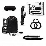 Beaded Rabbit Bondage Gift Set for Couples - Black 
