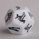 <strong>Белые игровые кости с позициями Камасутры</strong> <br />
Игральная кость с интимными позами. Вносит разнообразие в вашу интимную жизнь. <div class="charTableblock"> </div> Белые игровые кости с позициями Камасутры
Игральная кость с интимными позами. Вносит разнообразие в вашу интимную жизнь.