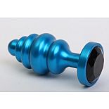 <strong>Синяя ребристая анальная пробка с чёрным кристаллом - 7,3 см.</strong> <br />
Металлическая анальная пробка с ограничительным основанием для безопасного использования и кристаллом. <div class="charTableblock"><div><span>Длина, см</span>: 7.30</div><div><span>Диаметр, см</span>: 2.90</div><div><span>Материал</span>: металл</div><div><span>Длина, см</span>: 5-8</div><div><span>Диаметр, см</span>: 2</div></div> Синяя ребристая анальная пробка с чёрным кристаллом - 7,3 см.
Металлическая анальная пробка с ограничительным основанием для безопасного использования и кристаллом.