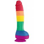 <strong>Радужный фаллоимитатор Pride Edition 8 Dildo - 25,4 см.</strong> <br />
Радужный фаллоимитатор Pride Edition 8 Dildo. С присоской в основании. <div class="charTableblock"><div><span>Длина, см</span>: 25.40</div><div><span>Диаметр, см</span>: 4.85</div><div><span>Материал</span>: силикон</div><div><span>Цвет</span>: другой</div><div><span>Особенности</span>: на присоске; с мошонкой</div><div><span>Длина, см</span>: 25 и более</div><div><span>Диаметр, см</span>: 4</div><div><span>Производитель</span>: NS Novelties, США</div></div> Радужный фаллоимитатор Pride Edition 8 Dildo - 25,4 см.
Радужный фаллоимитатор Pride Edition 8 Dildo. С присоской в основании.