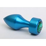 <strong>Синяя анальная пробка с зеленым стразом - 7,8 см.</strong> <br />
Металлическая анальная пробка с ограничительным основанием для безопасного использования и кристаллом. <div class="charTableblock"><div><span>Длина, см</span>: 7.80</div><div><span>Диаметр, см</span>: 2.90</div><div><span>Материал</span>: металл</div><div><span>Длина, см</span>: 5-8</div><div><span>Диаметр, см</span>: 2</div></div> Синяя анальная пробка с зеленым стразом - 7,8 см.
Металлическая анальная пробка с ограничительным основанием для безопасного использования и кристаллом.