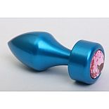 <strong>Синяя анальная пробка с розовым стразом - 7,8 см.</strong> <br />
Металлическая анальная пробка с ограничительным основанием для безопасного использования и кристаллом. <div class="charTableblock"><div><span>Длина, см</span>: 7.80</div><div><span>Диаметр, см</span>: 2.90</div><div><span>Материал</span>: металл</div><div><span>Длина, см</span>: 5-8</div><div><span>Диаметр, см</span>: 2</div></div> Синяя анальная пробка с розовым стразом - 7,8 см.
Металлическая анальная пробка с ограничительным основанием для безопасного использования и кристаллом.