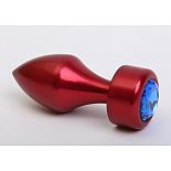 <strong>Красная анальная пробка с широким основанием и синим кристаллом - 7,8 см.</strong> <br />
Металлическая анальная пробка с широким основанием, украшенным кристаллом. <div class="charTableblock"><div><span>Длина, см</span>: 7.80</div><div><span>Диаметр, см</span>: 2.90</div><div><span>Материал</span>: металл</div><div><span>Длина, см</span>: 5-8</div><div><span>Диаметр, см</span>: 2</div></div> Красная анальная пробка с широким основанием и синим кристаллом - 7,8 см.
Металлическая анальная пробка с широким основанием, украшенным кристаллом.