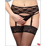 <strong>Кружевной пояс и контактные трусики-стринги с цветочным узором</strong> <br />
Кружевной пояс и контактные трусики-стринги с цветочным узором. <div class="charTableblock"><div><span>Размер</span>: S (42-44); M (44-46)</div><div><span>Цвет</span>: черный</div><div><span>Производитель</span>: Ванильный рай, Россия</div><div><span>В наличии</span>: S-M, черный</div></div> Кружевной пояс и контактные трусики-стринги с цветочным узором
Кружевной пояс и контактные трусики-стринги с цветочным узором.