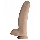 <strong>Большой гладкий фаллоимитатор Ready Steady Realistic Dildo - 26 см.</strong> <br />
Этот гигант из коллекции, созданной по мотивам иллюстраций финского художника Тома Финланда, имеет гладкую поверхность, крепкую присоску, мошонку и размеры для отчаянных ценителей экстремального секса. <div class="charTableblock"><div><span>Длина, см</span>: 26.00</div><div><span>Диаметр, см</span>: 6.30</div><div><span>Материал</span>: TPE / TPR</div><div><span>Цвет</span>: телесный</div><div><span>Особенности</span>: на присоске; с мошонкой</div><div><span>Длина, см</span>: 25 и более</div><div><span>Диаметр, см</span>: 6</div><div><span>Производитель</span>: XR Brands, США</div></div> Большой гладкий фаллоимитатор Ready Steady Realistic Dildo - 26 см. 
Этот гигант из коллекции, созданной по мотивам иллюстраций финского художника Тома Финланда, имеет гладкую поверхность, крепкую присоску, мошонку и размеры для отчаянных ценителей экстремального секса.