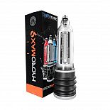 <strong>Прозрачная гидропомпа HydroMAX9</strong> <br />
Bathmate HydroMAX9 с прозрачной колбой   старший брат гидронасоса HydroMAX7, а потому более длинный. <div class="charTableblock"> </div> Прозрачная гидропомпа HydroMAX9 
Bathmate HydroMAX9 с прозрачной колбой   старший брат гидронасоса HydroMAX7, а потому более длинный.