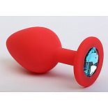 <strong>Красная анальная втулка с голубым кристаллом - 7,3 см.</strong> <br />
Гладенькая силиконовая пробка с кристаллом в ограничительном основании. <div class="charTableblock"><div><span>Длина, см</span>: 7.30</div><div><span>Диаметр, см</span>: 2.70</div><div><span>Материал</span>: силикон</div><div><span>Длина, см</span>: 5-8</div><div><span>Диаметр, см</span>: 2</div></div> Красная анальная втулка с голубым кристаллом - 7,3 см.
Гладенькая силиконовая пробка с кристаллом в ограничительном основании.