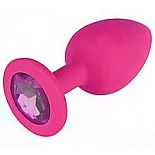 <strong>Розовая анальная втулка с розовым кристаллом - 7,3 см.</strong> <br />
Гладенькая силиконовая пробка с кристаллом в ограничительном основании. <div class="charTableblock"><div><span>Длина, см</span>: 7.30</div><div><span>Диаметр, см</span>: 2.70</div><div><span>Материал</span>: силикон</div><div><span>Длина, см</span>: 5-8</div><div><span>Диаметр, см</span>: 2</div></div> Розовая анальная втулка с розовым кристаллом - 7,3 см.
Гладенькая силиконовая пробка с кристаллом в ограничительном основании.