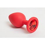 <strong>Красная анальная втулка с красным кристаллом - 7,3 см. </strong> <br />
Гладенькая силиконовая пробка с кристаллом в ограничительном основании. <div class="charTableblock"><div><span>Длина, см</span>: 7.30</div><div><span>Диаметр, см</span>: 2.70</div><div><span>Материал</span>: силикон</div><div><span>Длина, см</span>: 5-8</div><div><span>Диаметр, см</span>: 2</div></div> Красная анальная втулка с красным кристаллом - 7,3 см.
Гладенькая силиконовая пробка с кристаллом в ограничительном основании.