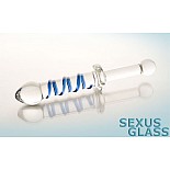 <strong>Двусторонний стеклянный фаллоимитатор (Sexus-glass 912044)</strong> <br />
Двойной фаллос с ограничительным основанием по середине. Одна сторона фаллоса- абсолютно гладкая с шарообразной головкой. Другая сторона- с опоясывающими спиральными полосками синего цвета и прозрачной головкой. <div class="charTableblock"><div><span>Длина, см</span>: 25.00</div><div><span>Диаметр, см</span>: 2.50</div><div><span>Материал</span>: стекло</div><div><span>Длина, см</span>: 25 и более</div><div><span>Диаметр, см</span>: 2</div><div><span>Производитель</span>: Sexus, Китай</div></div> Двусторонний стеклянный фаллоимитатор (Sexus-glass 912044)
Двойной фаллос с ограничительным основанием по середине. Одна сторона фаллоса- абсолютно гладкая с шарообразной головкой. Другая сторона- с опоясывающими спиральными полосками синего цвета и прозрачной головкой.
