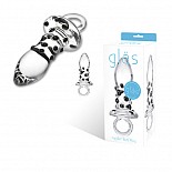 <strong>Пробка ручного изготовления PACIFIER</strong> <br />
Мини-пробочка из прозрачного стекла с объемными точками на стволе. <div class="charTableblock"> </div> Пробка ручного изготовления PACIFIER
Мини-пробочка из прозрачного стекла с объемными точками на стволе.