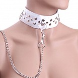 <strong>Ошейник кожаный белый шириной 45мм с цепочкой-поводком с карабином длиной 50см 3100-3</strong> <br />
Изготовлен из натуральной кожи с велюровой подкладкой. <div class="charTableblock"> </div> Ошейник кожаный белый шириной 45мм с цепочкой-поводком с карабином длиной 50см 3100-3
Изготовлен из натуральной кожи с велюровой подкладкой.