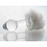 <strong>Стеклянная анальная втулка с белым хвостиком</strong> <br />
Стеклянная анальная втулка с хвостиком. <div class="charTableblock"><div><span>Длина, см</span>: 9.50</div><div><span>Диаметр, см</span>: 4.00</div><div><span>Материал</span>: стекло</div><div><span>Длина, см</span>: 9-12</div><div><span>Диаметр, см</span>: 4</div></div> Стеклянная анальная втулка с белым хвостиком
Стеклянная анальная втулка с хвостиком.