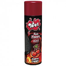 <strong>Гель-лубрикант на водной основе Wet Fun Flavors Poppn Cherry с ароматом вишни - 316 мл.</strong> <br />
Ароматизированный, увлажняющий гель-лубрикант Fun Flavors 4-в-1, может использоваться для орального секса, имеет вкус настоящих фруктов и не содержит сахара.<div class="charTableblock"><div><span>Основа</span>: водная</div><div><span>Особенности</span>: оральная; ароматизированная; вкусовая; для массажа; вагинальная; разогревающая</div><div><span>Объем, мл</span>: 200 и более</div><div><span>Объем, мл</span>: 316</div></div> Гель-лубрикант на водной основе Wet Fun Flavors Poppn Cherry с ароматом вишни - 316 мл.
Ароматизированный, увлажняющий гель-лубрикант Fun Flavors 4-в-1, может использоваться для орального секса, имеет вкус настоящих фруктов и не содержит сахара.