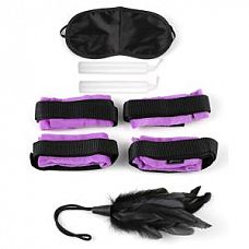 <strong>Комплект для бондажа фиолетового цвета Beginner s Bondage Set</strong> <br />
Набор для эротических игр, состоящий из плюшевых сиреневых оков на руки и ноги, с веревками для привязывания, Размер регулируется при помощи застежек-липучек.<div class="charTableblock"><div><span>Материал</span>: текстиль</div><div><span>Производитель</span>: PipeDream, США</div></div> Комплект для бондажа фиолетового цвета Beginner s Bondage Set
Набор для эротических игр, состоящий из плюшевых сиреневых оков на руки и ноги, с веревками для привязывания, Размер регулируется при помощи застежек-липучек.