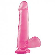 <strong>Розовый фаллоимитатор c мошонкой Basix - 21,5 см.</strong> <br />
Полупрозрачный фаллоимитатор розового цвета с мошонкой на присоске.<div class="charTableblock"><div><span>Длина, см</span>: 21.5</div><div><span>Диаметр, см</span>: 4.5</div><div><span>Материал</span>: ПВХ (PVC)</div><div><span>Цвет</span>: красный/розовый</div><div><span>Особенности</span>: на присоске; с мошонкой</div><div><span>Длина, см</span>: 21-24</div><div><span>Диаметр, см</span>: 4</div><div><span>Производитель</span>: PipeDream, США</div></div> Розовый фаллоимитатор c мошонкой Basix - 21,5 см.
Полупрозрачный фаллоимитатор розового цвета с мошонкой на присоске.