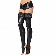 <strong>Чулки с открытыми пальчиками LIQUID GLAM D1792</strong> <br />
Черные чулки "под латекс" с широкой кружевной резинкой на силиконе.<div class="charTableblock"><div><span>Размер</span>: XS (40-42); S (42-44); M (44-46); L (46-48)</div><div><span>Цвет</span>: черный</div></div> Чулки с открытыми пальчиками LIQUID GLAM D1792
Черные чулки "под латекс" с широкой кружевной резинкой на силиконе.