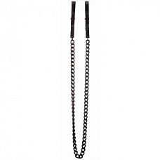 <strong>Чёрные металлические клипсы на соски с цепочкой </strong> <br />
Металлические зажимы для сосков без резиновых наконечников.<div class="charTableblock"><div><span>Тип</span>: для сосков</div><div><span>Особенности</span>: с цепочкой</div><div><span>Производитель</span>: OUCH by Shots Media BV, Нидерланды</div></div> Чёрные металлические клипсы на соски с цепочкой
Металлические зажимы для сосков без резиновых наконечников.