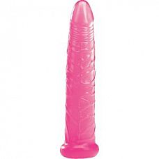 <strong>Розовый желейный фаллоимитатор - 16,5 см.</strong> <br />
Розовый желейный фаллоимитатор. Не содержит фталатов.<div class="charTableblock"><div><span>Длина, см</span>: 16.5</div><div><span>Диаметр, см</span>: 3.5</div><div><span>Материал</span>: гель</div><div><span>Цвет</span>: красный/розовый</div><div><span>Особенности</span>: на присоске; без мошонки</div><div><span>Длина, см</span>: 13-16</div><div><span>Диаметр, см</span>: 3</div><div><span>Производитель</span>: NMC, Канада</div></div> Розовый желейный фаллоимитатор - 16,5 см.
Розовый желейный фаллоимитатор. Не содержит фталатов.