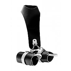 <strong>Кожаный бандаж с оковами BAD ROMANCE Black SH-BAD011</strong> <br />
<div class="charTableblock"> </div> Кожаный бандаж с оковами BAD ROMANCE Black SH-BAD011