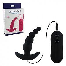   Beads Style Vibrating Anal Plug   
     33    .