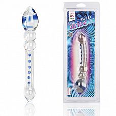 <strong>Двусторонний стеклянный фаллос с разными головками Sweet Drive - 22 см.</strong> <br />
Двусторонний фаллоимитатор с двумя головками разного Размера: с одной стороны небольшая головка диаметром 2,6 см со слегка изогнутым стволом и рядом массажных точек на нем, с другой стороны - крупная головка диаметром 4 см с последующими за ней двумя шарообразными уровням диаметром 2,8 см каждый.<div class="charTableblock"><div><span>Длина, см</span>: 22</div><div><span>Диаметр, см</span>: 2.6</div><div><span>Материал</span>: стекло</div><div><span>Цвет</span>: прозрачный</div><div><span>Особенности</span>: двухголовый</div><div><span>Длина, см</span>: 21-24</div><div><span>Диаметр, см</span>: 2</div><div><span>Производитель</span>: Erotic Fantasy, Швейцария</div></div> Двусторонний стеклянный фаллос с разными головками Sweet Drive - 22 см.
Двусторонний фаллоимитатор с двумя головками разного Размера: с одной стороны небольшая головка диаметром 2,6 см со слегка изогнутым стволом и рядом массажных точек на нем, с другой стороны - крупная головка диаметром 4 см с последующими за ней двумя шарообразными уровням диаметром 2,8 см каждый.