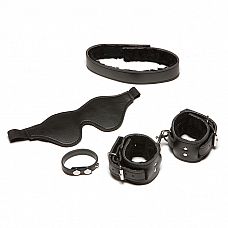 <strong>Комплект из маски на глаза, ошейника, оков и хомута на пенис</strong> <br />
Управляйте наслаждением с этим комплектом из четырех предметов.<div class="charTableblock"><div><span>Материал</span>: кожзам</div><div><span>Производитель</span>: Allure Lingerie, Канада</div></div> Комплект из маски на глаза, ошейника, оков и хомута на пенис
Управляйте наслаждением с этим комплектом из четырех предметов.