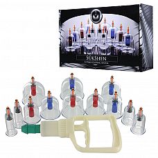 ����� �� 12 ��������� ���� Sukshen 12 Piece Cupping Set 
����� �� 12 ��������� ���� - �������� �������� ��� ���������� ���������� ������� (��������, ��� ������ ������ � ������) ��� ��� ������������� � BDSM-������������.