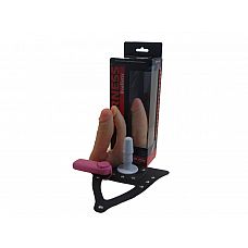 <strong>Телесный страпон Харнесс: двойная вибронасадка и трусики с плугом - 15 см.</strong> <br />
Это идеальный вариант для двойных проникновений.<div class="charTableblock"><div><span>Длина, см</span>: 15</div><div><span>Диаметр, см</span>: 4</div><div><span>Длина, см</span>: 13-16</div><div><span>Диаметр, см</span>: 4</div><div><span>Материал</span>: ПВХ (PVC)</div><div><span>Цвет</span>: телесный</div><div><span>Особенности</span>: комплект; vac-u-lock; двухголовый; с вибрацией</div></div> Телесный страпон Харнесс: двойная вибронасадка и трусики с плугом - 15 см.
Это идеальный вариант для двойных проникновений.