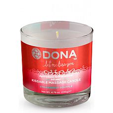 �������� ��������� �����  DONA Kissable Massage Candle Strawberry Souffle 135 � 
�������� ��������� ����� DONA Kissable Massage Candle  Strawberry Souffle  - "��������" ����������� �������  �������������� ������.