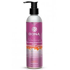 <strong>Увлажняющий массажный лосьон DONA Sassy Tropical Tease - 235 мл.</strong> <br />
Увлажняющий лосьон для массажа DONA Massage Lotion Tropical Tease с ароматом Страсть .<div class="charTableblock"> </div> Увлажняющий массажный лосьон DONA Sassy Tropical Tease - 235 мл.
Увлажняющий лосьон для массажа DONA Massage Lotion Tropical Tease с ароматом Страсть .