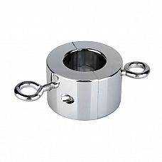 <strong>Стальной растяжитель мошонки с петлями для подвешивания грузов (большого размера)</strong> <br />
Одно из самых популярных приспособлений для СВТ - болстрeтчер (дословно растяжитель мошонки).<div class="charTableblock"> </div> Стальной растяжитель мошонки с петлями для подвешивания грузов (большого размера)
Одно из самых популярных приспособлений для СВТ - болстрeтчер (дословно растяжитель мошонки).