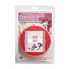 <strong>Красная веревка для фиксации Japanese Silk Love Rope - 3 м.</strong> <br />
Веревка Japanese Silk Love Rope красная из коллекции Японский шелк идеально подходит как для новичков (для простого связывания рук и ног), так и для искусства шибари (для истинных ценителей японского рабства).<div class="charTableblock"><div><span>Длина</span>: менее 4 м.</div><div><span>Цвет</span>: красный, розовый</div><div><span>Тип</span>: веревка</div><div><span>Производитель</span>: Topco Sales, США</div></div> Красная веревка для фиксации Japanese Silk Love Rope - 3 м.
Веревка Japanese Silk Love Rope красная из коллекции Японский шелк идеально подходит как для новичков (для простого связывания рук и ног), так и для искусства шибари (для истинных ценителей японского рабства).