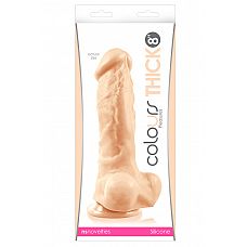 ������������� Colours Pleasures - Thick 8" Dildo - White 
������������� Colours Pleasures - Thick 8" Dildo - White ��������� ����� ��� ����� ������������ �����.