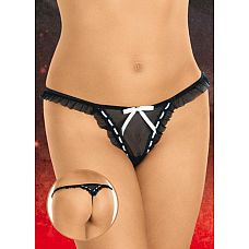 <strong>Озорные трусики-стринги с контрастным кантом и бантиком</strong> <br />
Озорные трусики-стринги с контрастным кантом и бантиком.<div class="charTableblock"><div><span>Размер</span>: S (42-44); M (44-46)</div><div><span>Цвет</span>: черный</div><div><span>Производитель</span>: SoftLine, Польша</div><div><span>В наличии</span>: S-M, черный с белым</div></div> Озорные трусики-стринги с контрастным кантом и бантиком
Озорные трусики-стринги с контрастным кантом и бантиком.